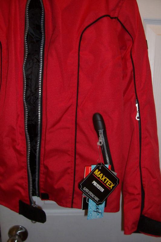 Lady's Textile Red Waterproof Polyester Motorcycle Jacket, US $79.99, image 4