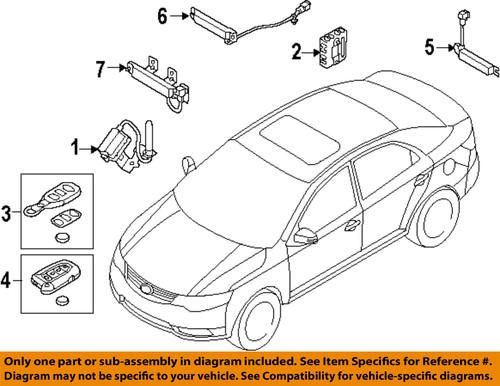 Kia oem 95430 1m100 remote vehicle system/part