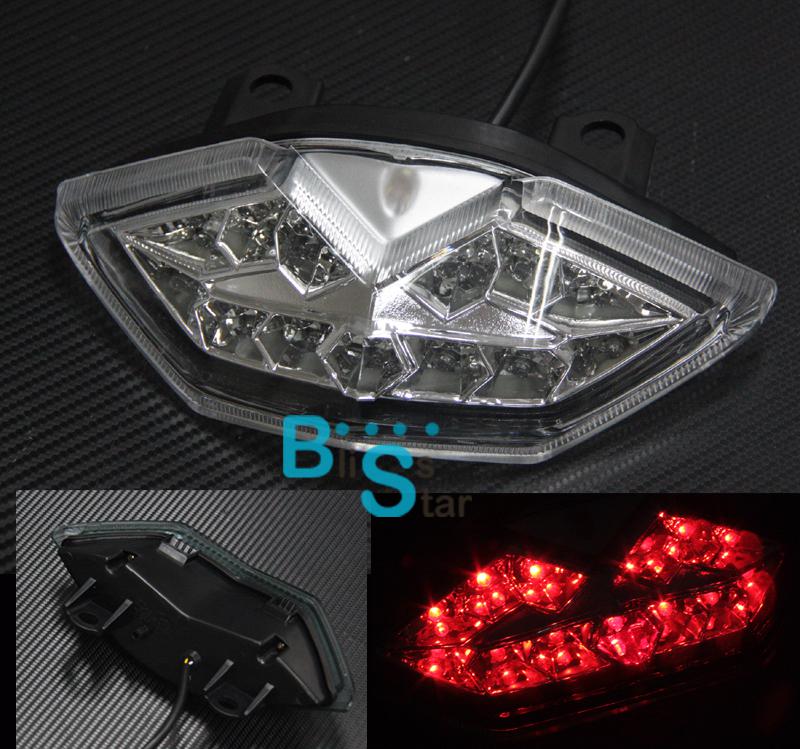 Clear led tail light with turn signals fit for kawasaki z1000 ninja 1000 versys
