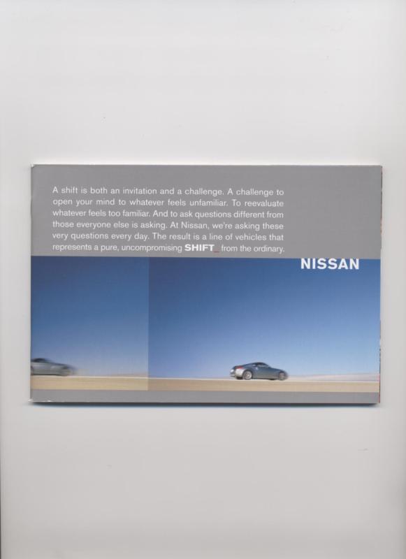 2005 nissan full line brochure