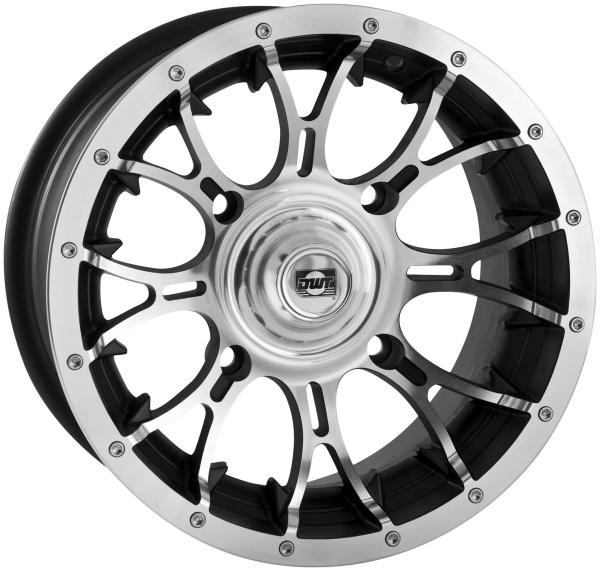 Douglas diablo wheel 12x7 4+3 offset 4/136 machined machined 991-30