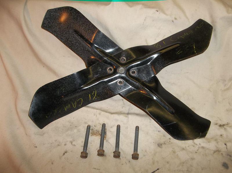 Sell 81 Chevy Camaro, GM 3.8 liter, 229 v6 radiator cooling fan blade