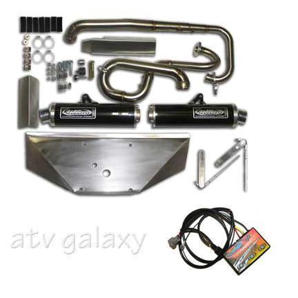Lte dual exhaust + efi controller brushed polaris rzr 800 s 09 10 11 12 13