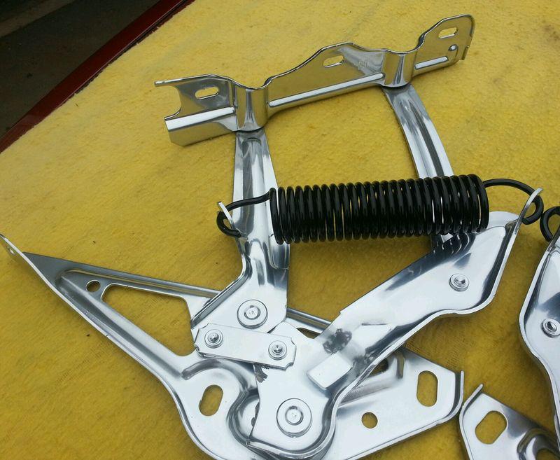 Oldsmobile Delta 88 Hood Hinges Powdercoated Chrome Late 70's mid 80's?, US $119.00, image 2