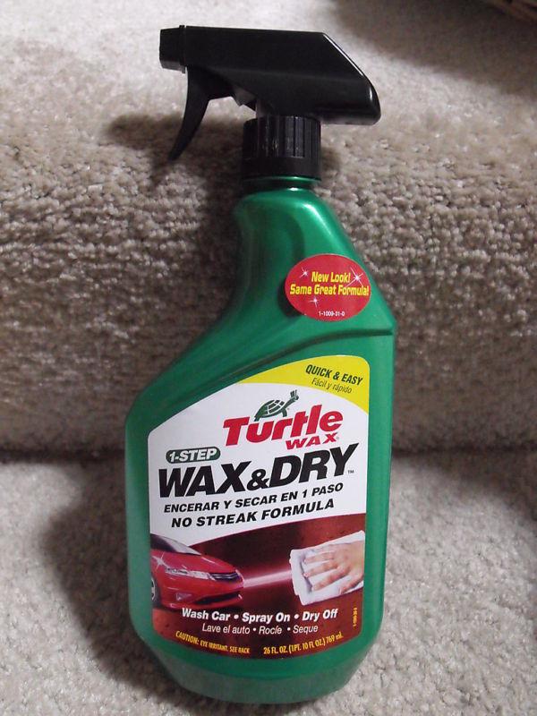 Sell *NWT*TURTLE WAX 1STEP WAX & DRY Huge 26 Oz (769 ml) in Homer Glen