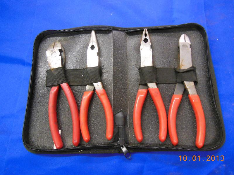 Mac tools 4pc plier and cutter set in case p301743, p301866, p301867, p301868
