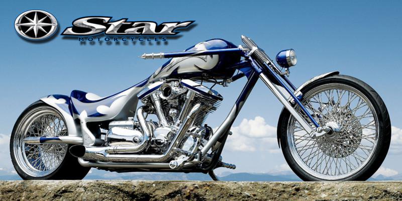 Star motorcycles custom chopper motorcycle banner - star chopper 4