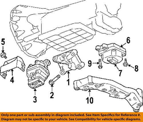 Mopar oem 4578193ae engine & transmission mounting-support