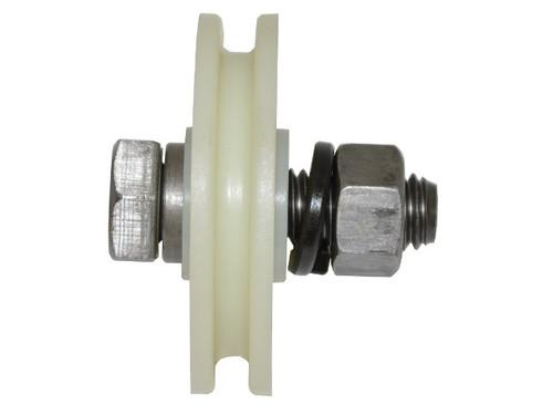 1967-1982 corvette parking brake cable pulley includes bolt & spacer