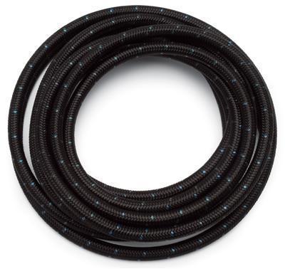 Russell hose pro-classic braided nylon black w/ blue tracer -10 an 6 ft. len ea