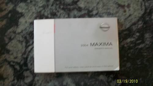 2004 nissan maxima owners manual 