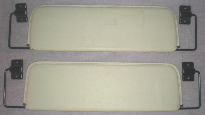 2 - 1998 airstream cutter sun visors - off white - very nice