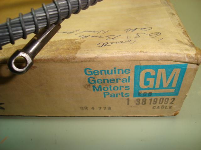 63 1963 Corvette 3819092 GM NOS Main Emergency Brake Cable, US $180.00, image 2