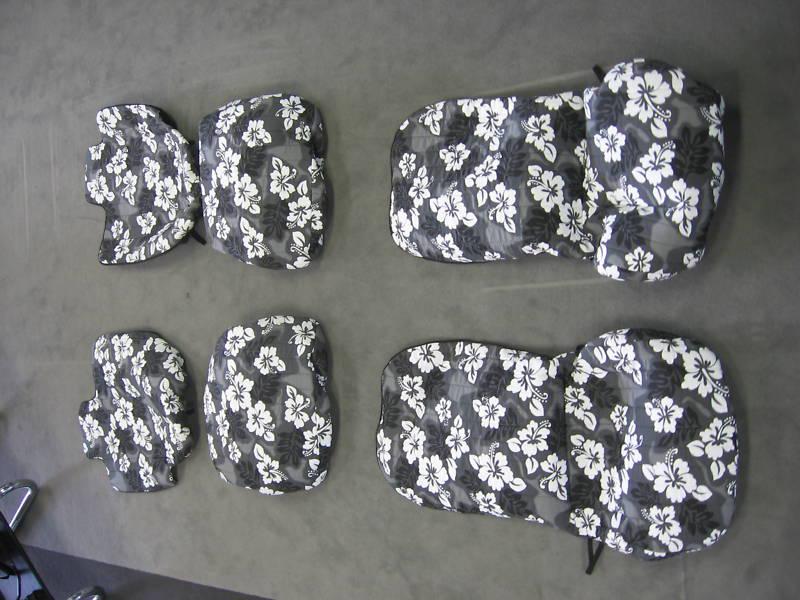 Sell 9904 NISSAN XTERRA LOW BACK BUCKET FRONT SEAT COVERS AND BACK