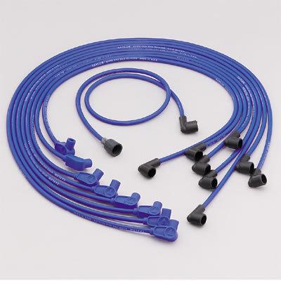 Taylor Cable Spark Plug Wires Spiro-Pro 8mm Blue 90 Degree Boots Universal L8/V8, US $71.92, image 1