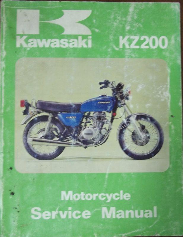 Factory service manual  kawasaki kz200 repair 78 200 kz