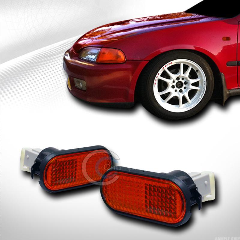 Sell JDM AMBER LENS FLAT SIDE MARKER FENDER LIGHTS LAMPS K2 9295 HONDA