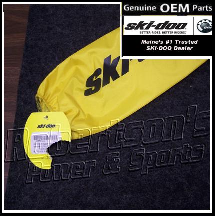 861775500 skidoo ski-doo oem front shock protector cover one yellow cover