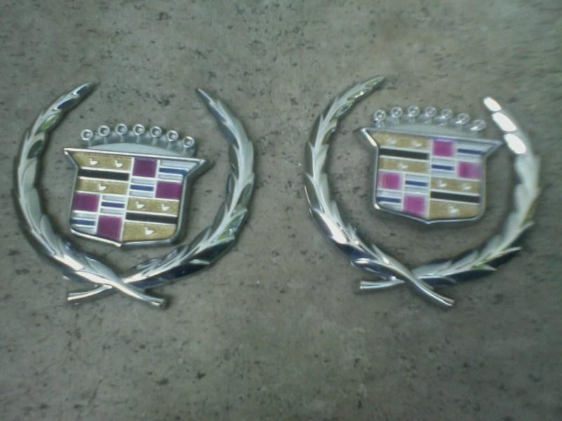 82 83 84 85 86 87 88 89 cadillac seville deville coupe deville  roof emblems