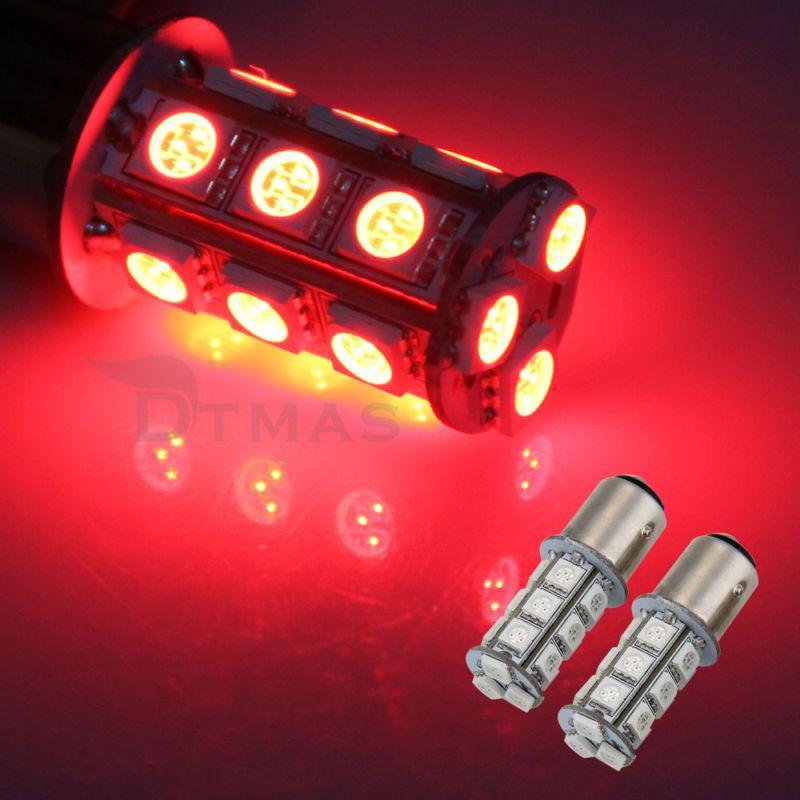 Sell 2x1157 SMD 5050 18 Red LED Flash Car Brake Tail Rear Signal Stop