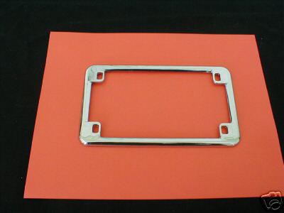 Chrome motorcycle  license plate frame new