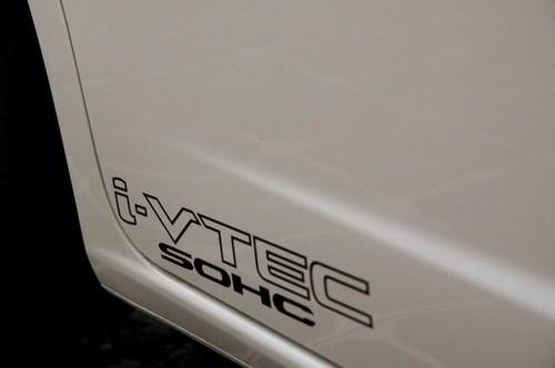 (2) *black* i-vtec sohc decals stickers honda civic
