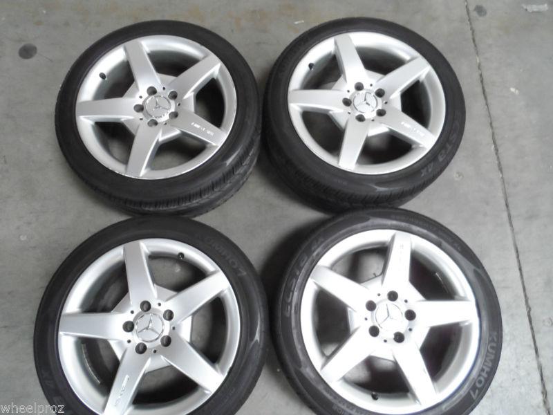 17" oem mercedes compressor clk430 500 550 slk 280 350 c class amg wheels/ tires