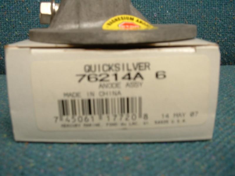 MERCURY QUICKSILVER ANODE ASSEMBLY 76214A6 BIN 62, US $18.00, image 2