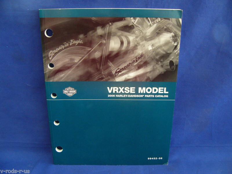 Sell Harley Davidson 2006 VRXSE Parts Catalog Part 9945206 in