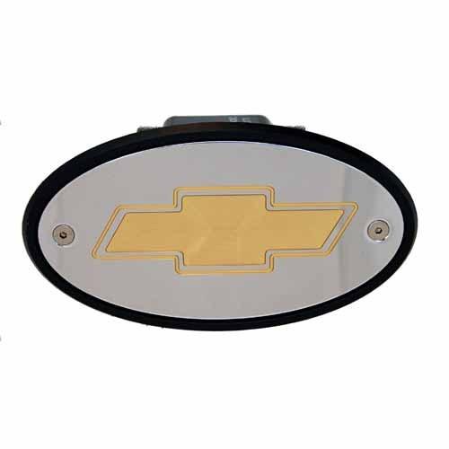 Sell Chevrolet Bowtie Receiver Hitch Cover Chrome Gold Engraving Tahoe