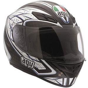 Agv k4 evo silver black blue full face street helmet new xs x-small