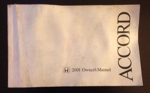 2001 honda accord used owner's manual 01
