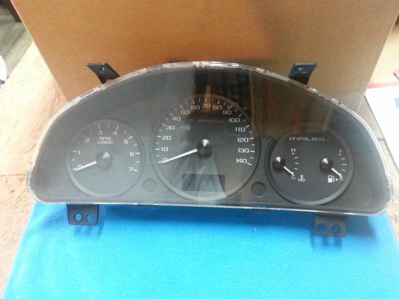 Malibu gauge cluster speedometer 140 mph, tach, fuel original part