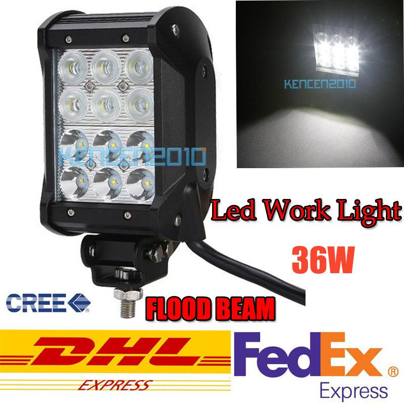 36w bar lamp offroad truck flood combo jeep driving suv led work light 4wd beam 