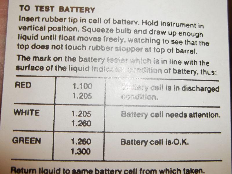 4 NEW IN PACK EXIDE BATTERY HYDROMETER BATTERY TESTER, US $5.99, image 3