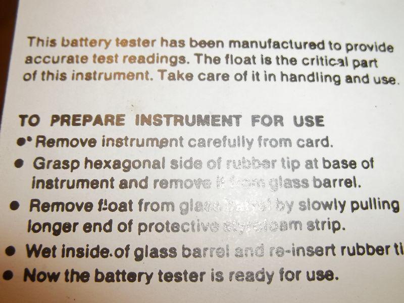 4 NEW IN PACK EXIDE BATTERY HYDROMETER BATTERY TESTER, US $5.99, image 4