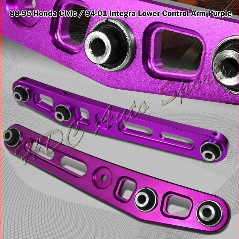Acura integra honda civic crx purple suspension aluminum rear lower control arm
