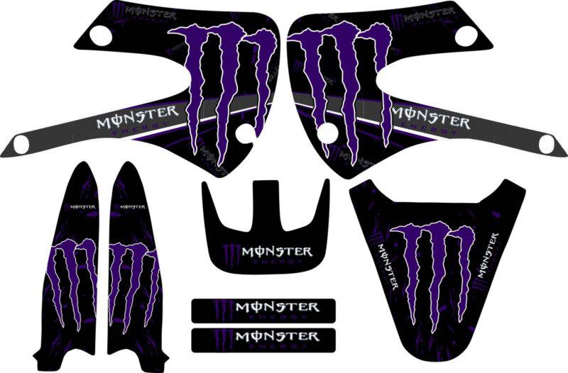 Kawaskai kx85 kx 85 graphic kit 01-12 purple graphics decal sticker mx kx100 100