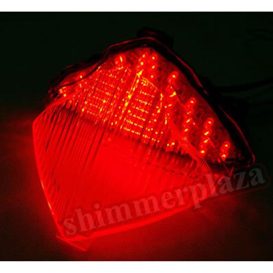 Clear led turn signals brake tail light for yamaha yzf r1 yzf-r1 yzfr1 05 06
