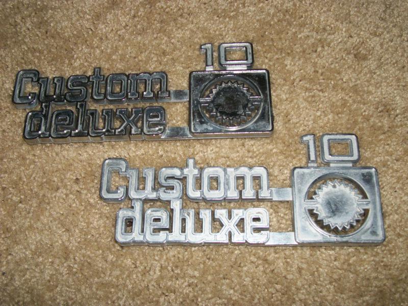 1973-1980 chevy c10 k10 pickup truck custom deluxe 10 emblems arizona nice lqqk 