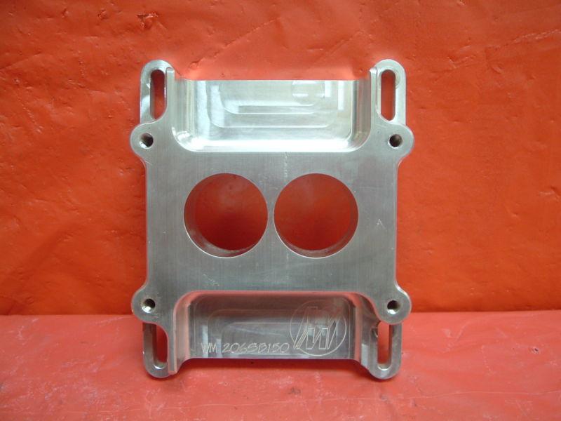 Purchase Carb spacer plate aluminum 1 1/2" Holley 2 barrel into 4 Wehrs