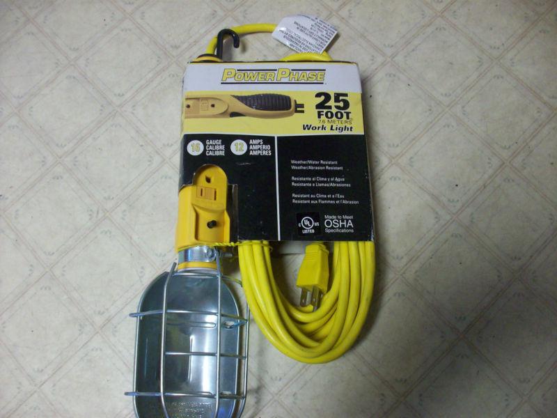 power phase trouble light work light 25 foot heavy duty 16 gauge 12 amp , US $9.99, image 2