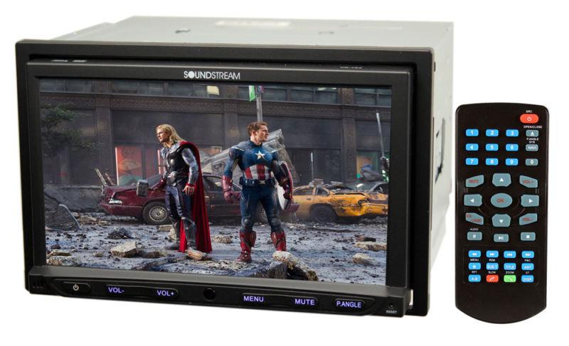 Soundstream vr-764  7" lcd tochscreen dvd cd wma usb sd car stereo system