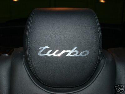 4  headrest badge decal 993 996 carrera *turbo*