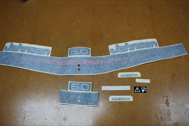 Johnson outboard 6hp decal set oem 437731 6