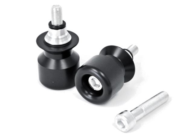 Black swingarm spools sliders for yamaha yzf1000r / yzf 1000 r / thunderace 1997