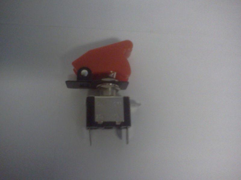 BLUE LED LIT TOGGLE SWITCH WITH RED SAFETY COVER AUTO CAR TRUCK, US $3.99, image 2