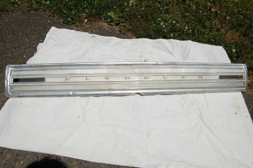 Plymouth 1966  b body rear trunk finish panel