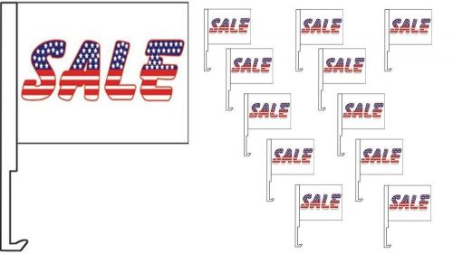 Car dealer supplies 12 car window clip on flags sale american flag letters