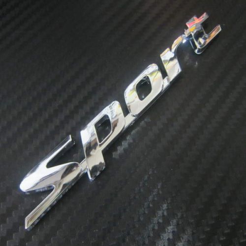 Car truck chrome badge emblem sticker trunk sport silver